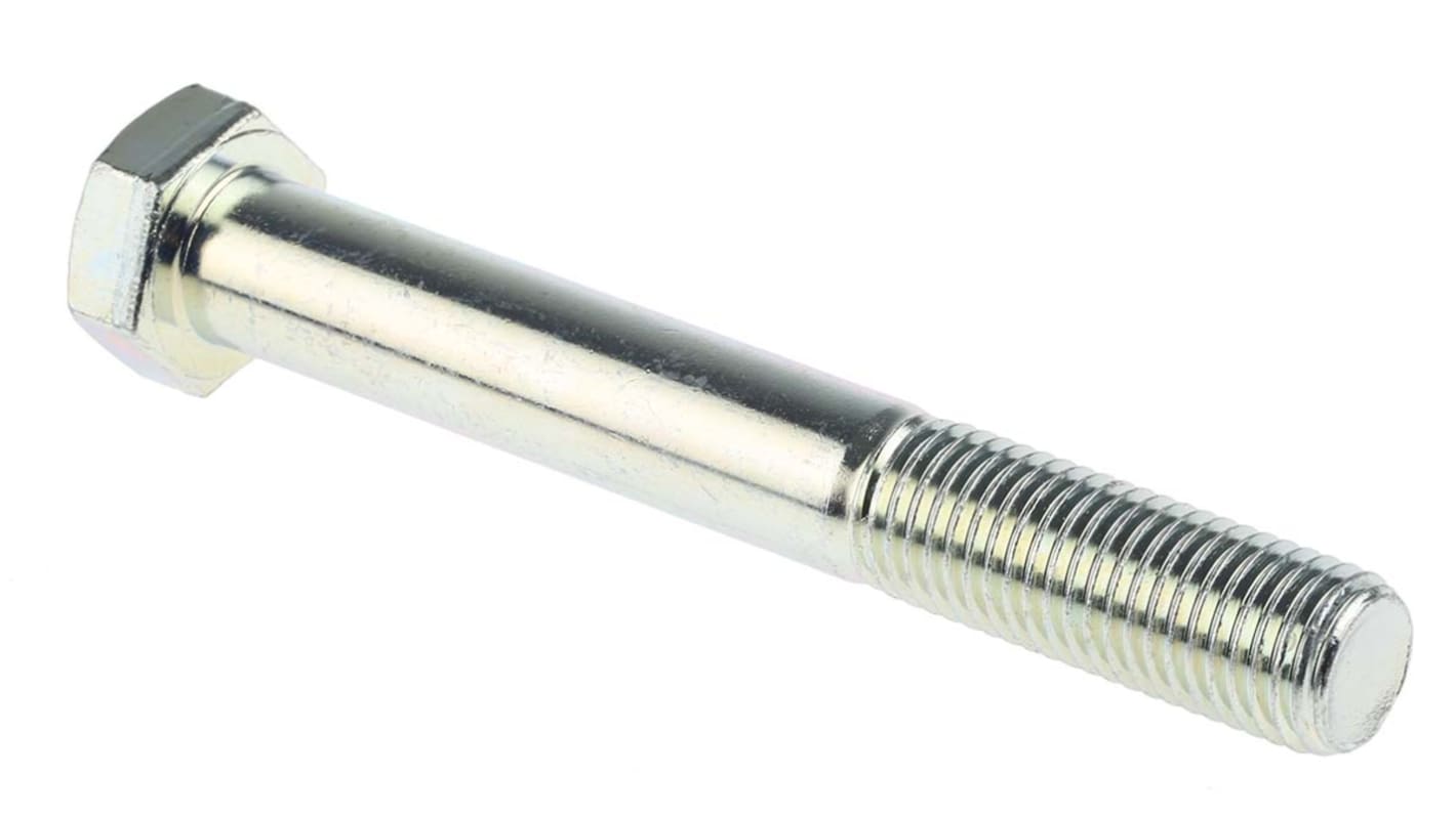 Śruba z łbem sześciokątnym gwint M20 150.0mm skok 2.50mm Stalowe Sześciokątny Powlekane jasnym cynkiem RS PRO