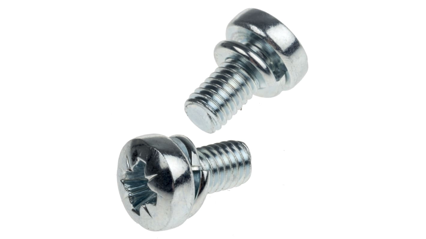 Vis indesserrable à tête Cylindrique RS PRO, M6 x 12mm, Acier