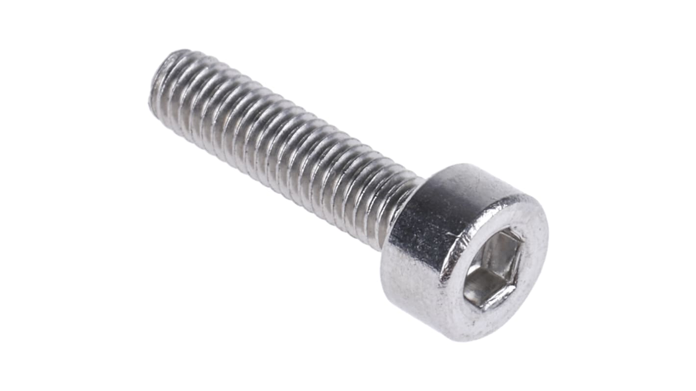 Tornillo Allen de cabeza cilíndrica RS PRO, M3 x 12mm, paso de rosca 0.5mm, de Acero Inoxidable