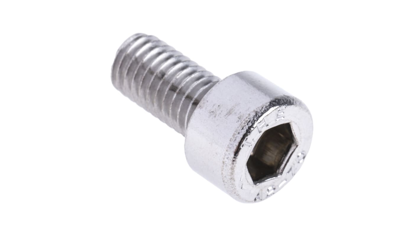 Śruba imbusowa M5 długość 10mm Nakrętka, gniazdo sześciokątne Stal nierdzewna RS PRO