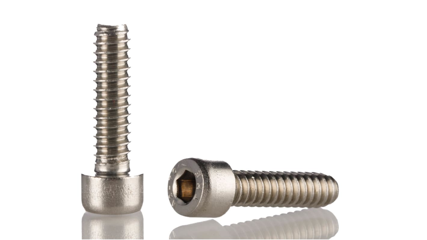 RS PRO M5 x 12mm Hex Socket Cap Screw Stainless Steel