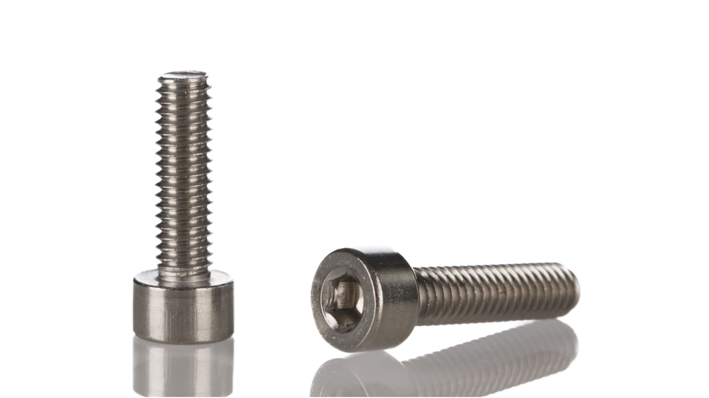 RS PRO M5 x 20mm Hex Socket Cap Screw Stainless Steel