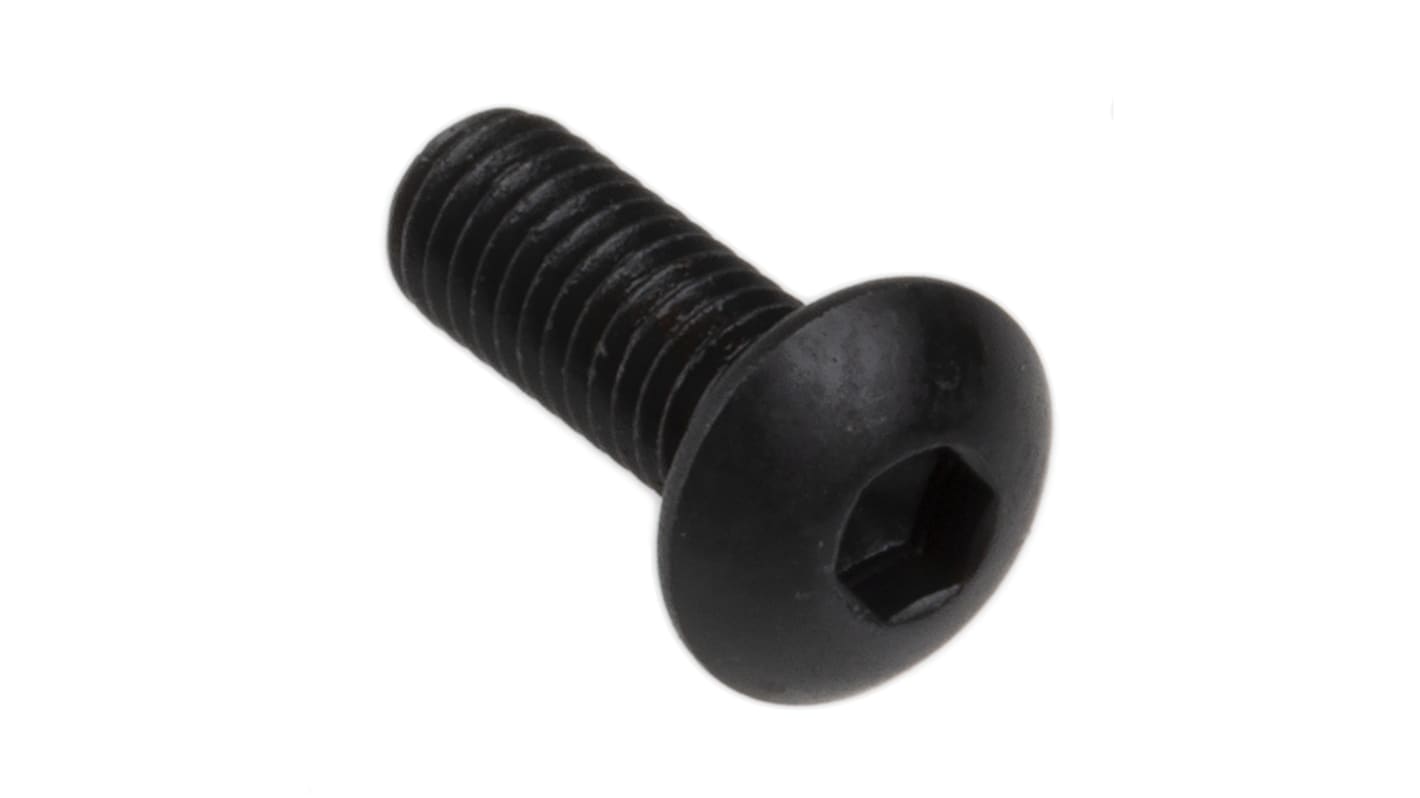 Vite a brugola con testa bombata esagonale RS PRO, M3, L. 8mm, in Acciaio