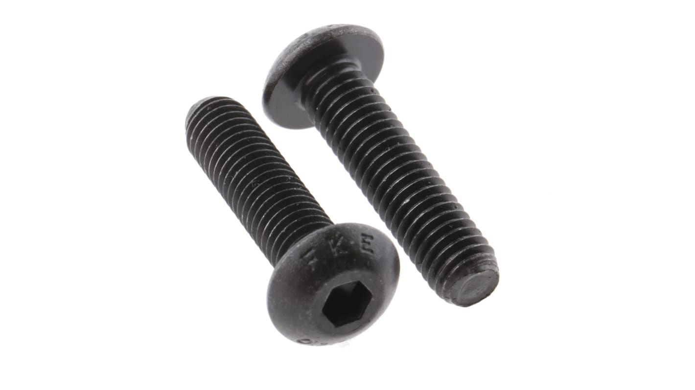 Vite a brugola con testa bombata esagonale RS PRO, M5, L. 20mm, in Acciaio