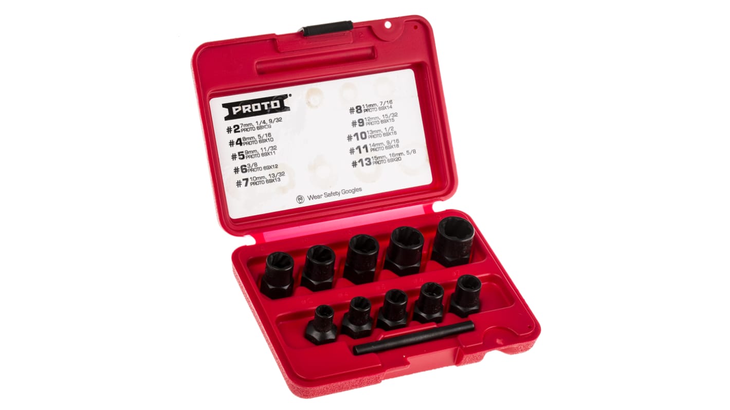 SET 10 PC XTR 1/4-5/8 & 7-16
