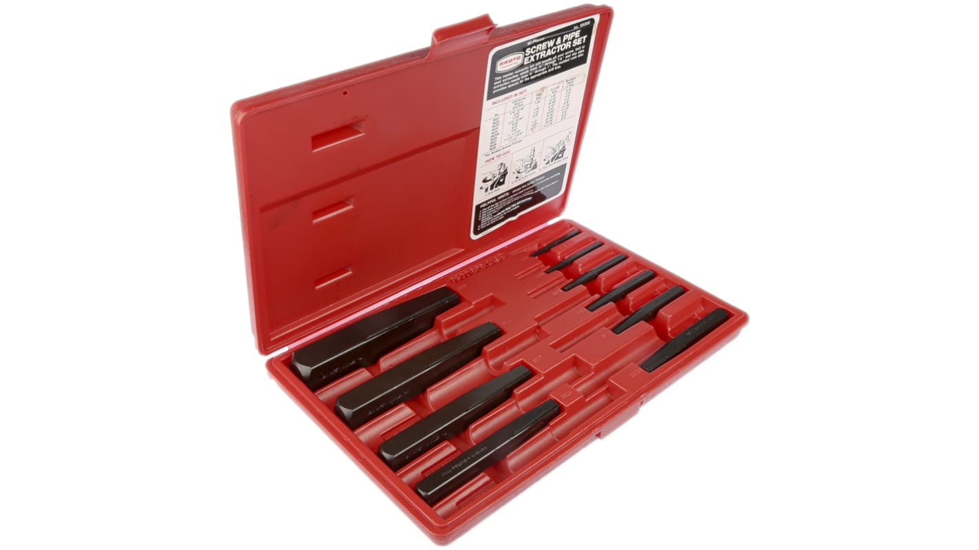 Stanley Proto 10 piece Carbon Steel Screw Extractor Set