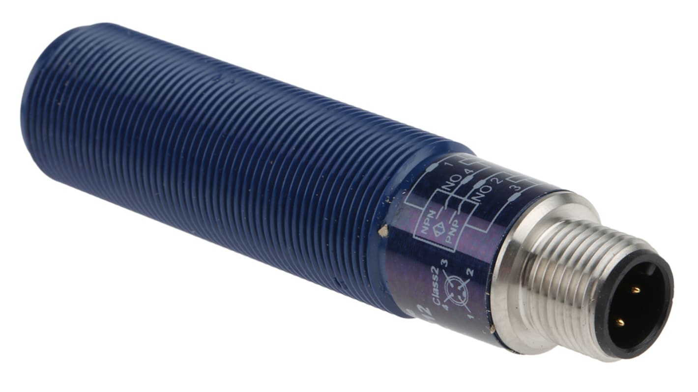 Rs-Online Sensore di prossimità Cilindro filettato Telemecanique Sensors M18 rilevamento 150 mm 12 → 24 V c.c