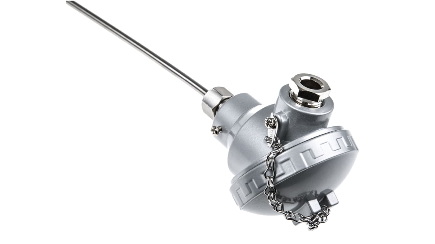 Sensore RTD PT100 RS PRO, Ø 6mm, L. 400mm, +450°C max