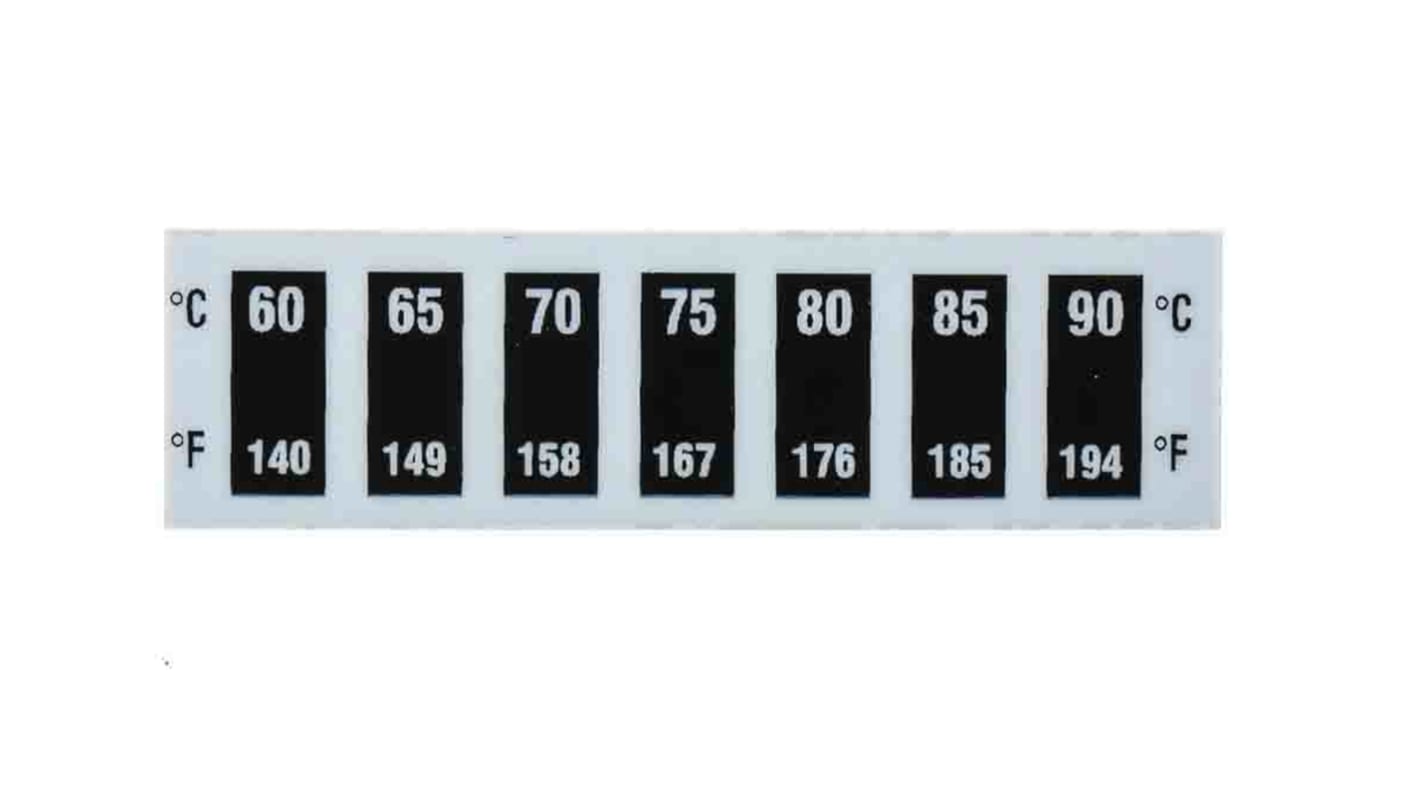 RS PRO Temperature Sensitive Label, 60°C to 90°C, 2 Levels