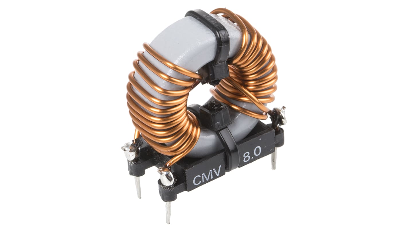Roxburgh EMC CMV Gleichtaktdrossel, Ferrit-Kern, 740 μH, 8A, Radial / R-DC 9.6mΩ, max. 440Hz x 31mm