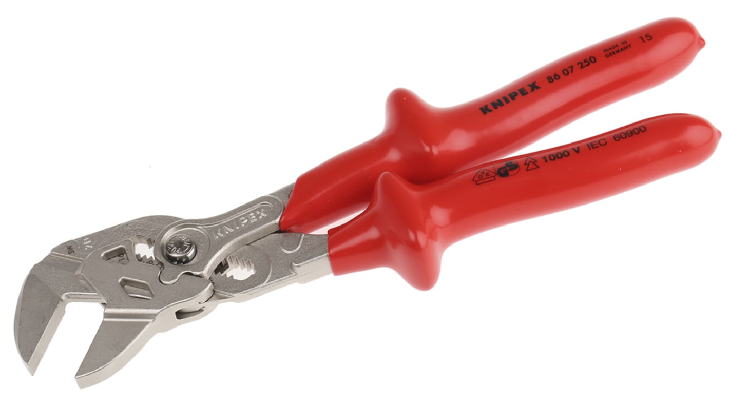 Alicates pico de loro Knipex de Acero al Cromo Vanadio, capacidad de mordaza 46mm, longitud 250,0 mm