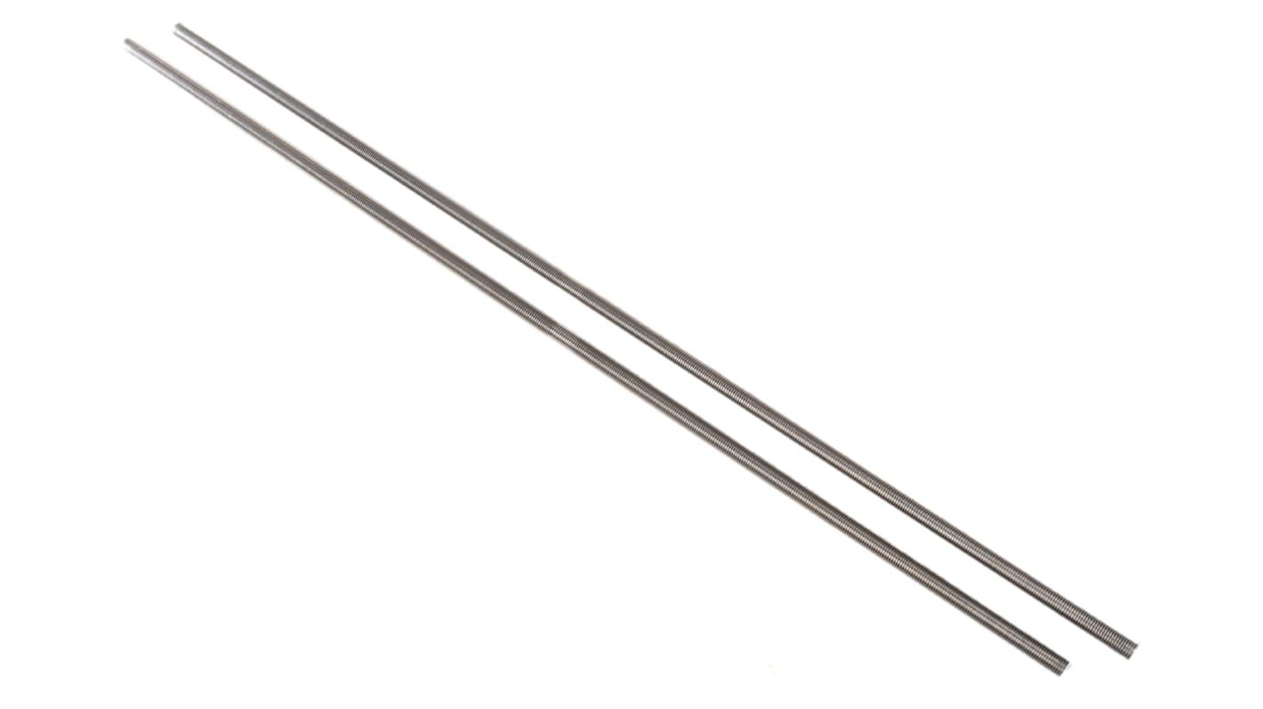 RS PRO Plain Stainless Steel Threaded Rod, M16, 1m