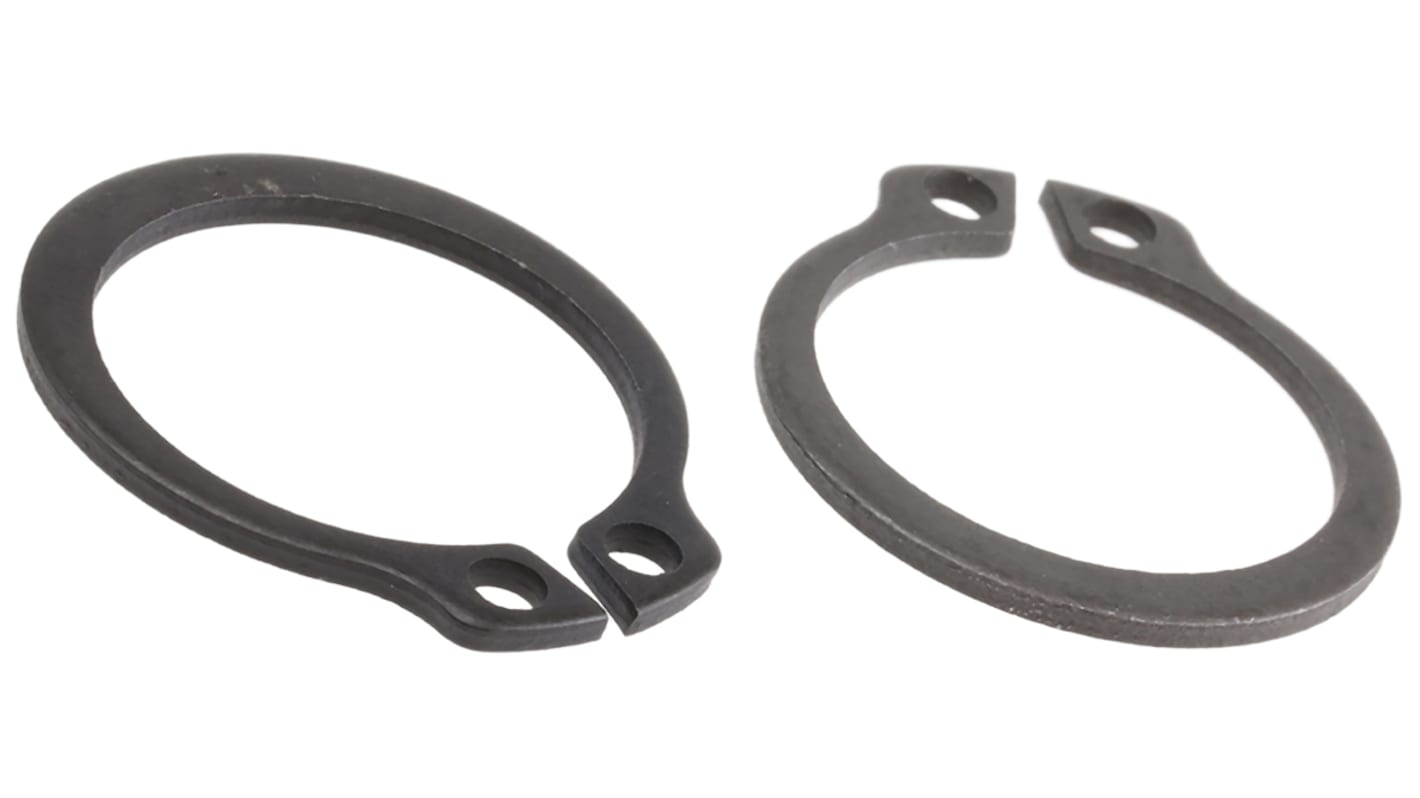 RS PRO Sicherungsringe Aussenring für Wellen-Ø 18mm, Nut-Ø 17mm 1.2mm 26.2mm Stahl