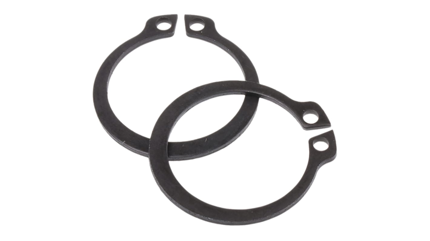 RS PRO Steel External Circlip, 22mm Shaft Diameter, 21mm Groove Diameter