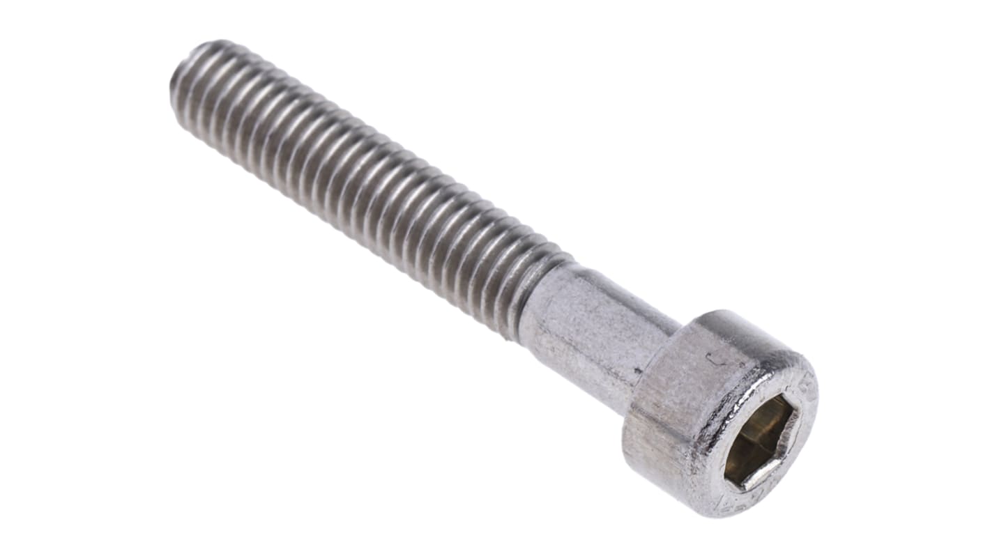 RS PRO M5 x 30mm Hex Socket Cap Screw Stainless Steel