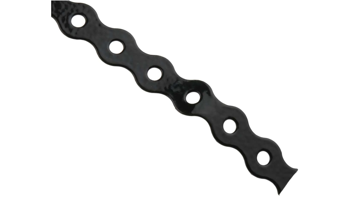 RS PRO 塑料涂层电镀钢电缆固定带, 10m x 13mm