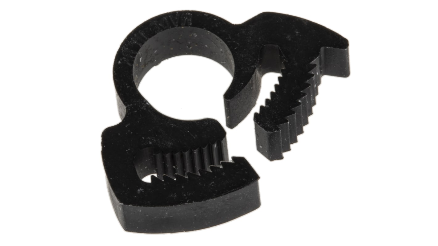 RS PRO Nylon  Snap Grip Hose Clamp, 4.5mm Band Width, 6.5 → 8.1mm ID