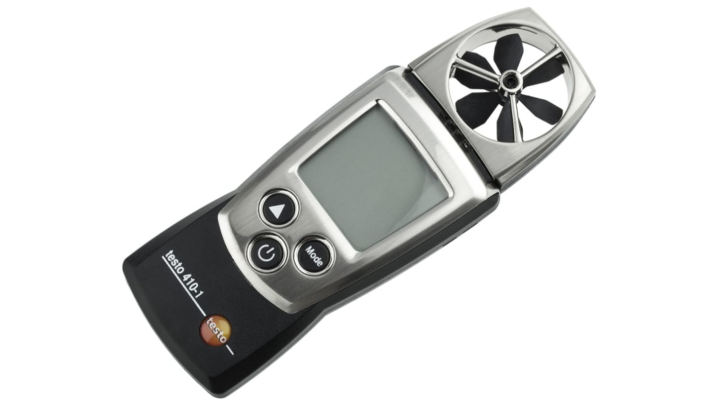 Testo 410-1. NTC, 旋叶式风速仪, 耐温度可达+50°C, 风速可达20m/s, 电池可用100 h