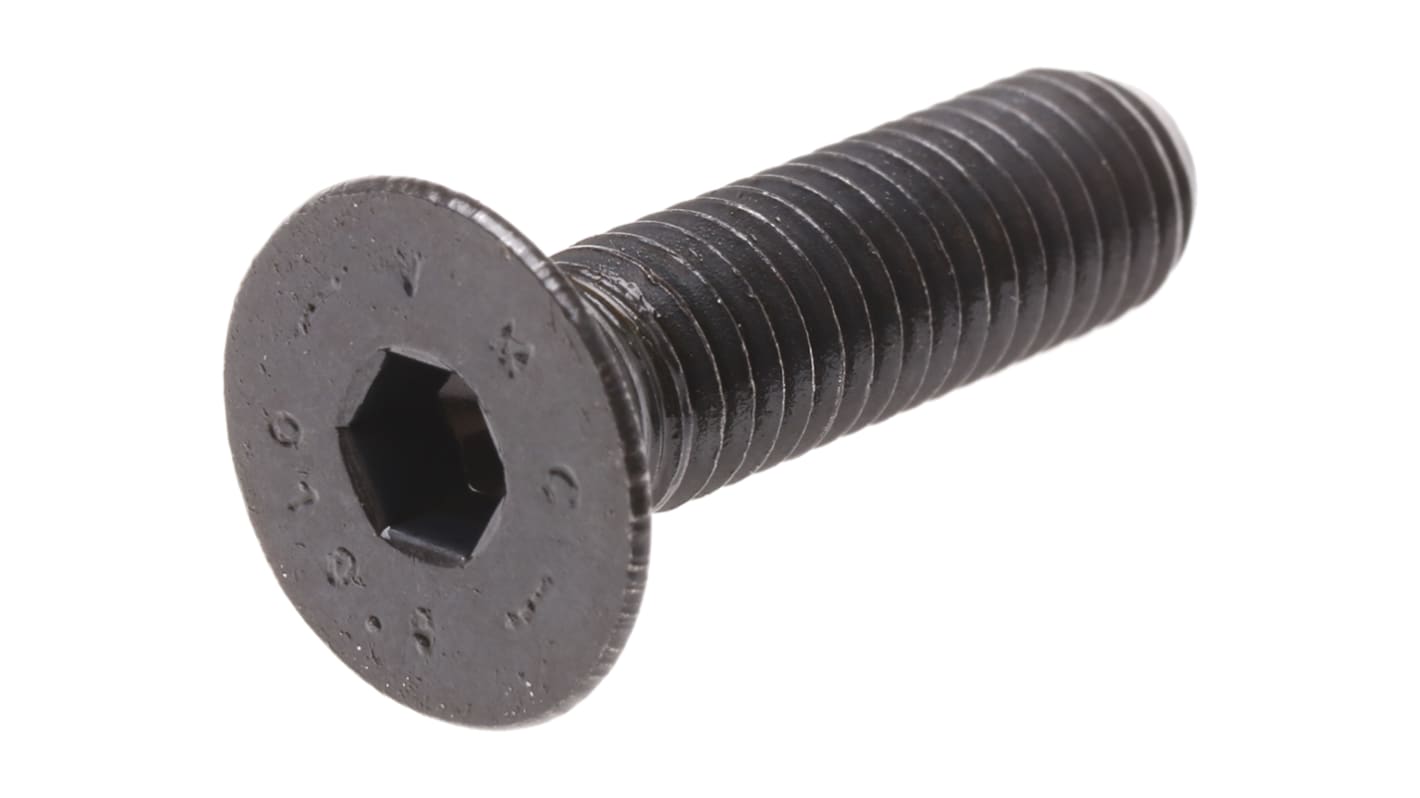 Śruba imbusowa M8 długość 30mm Gniazdo sześciokątne stożkowe Stalowe RS PRO