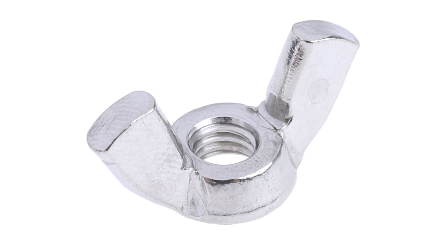 30mm Plain Stainless Steel Wingnut, M6, A2 304