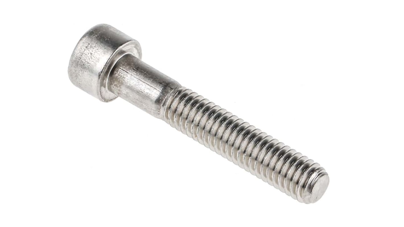 RS PRO M6 x 35mm Hex Socket Cap Screw Stainless Steel