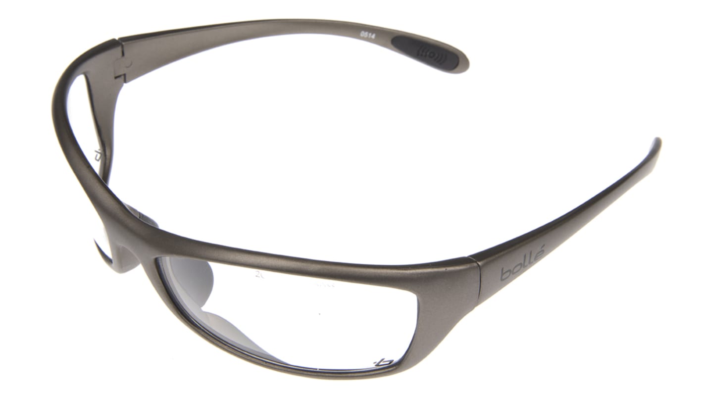 Bolle Spider UV Safety Glasses, Clear Polycarbonate Lens, Vented