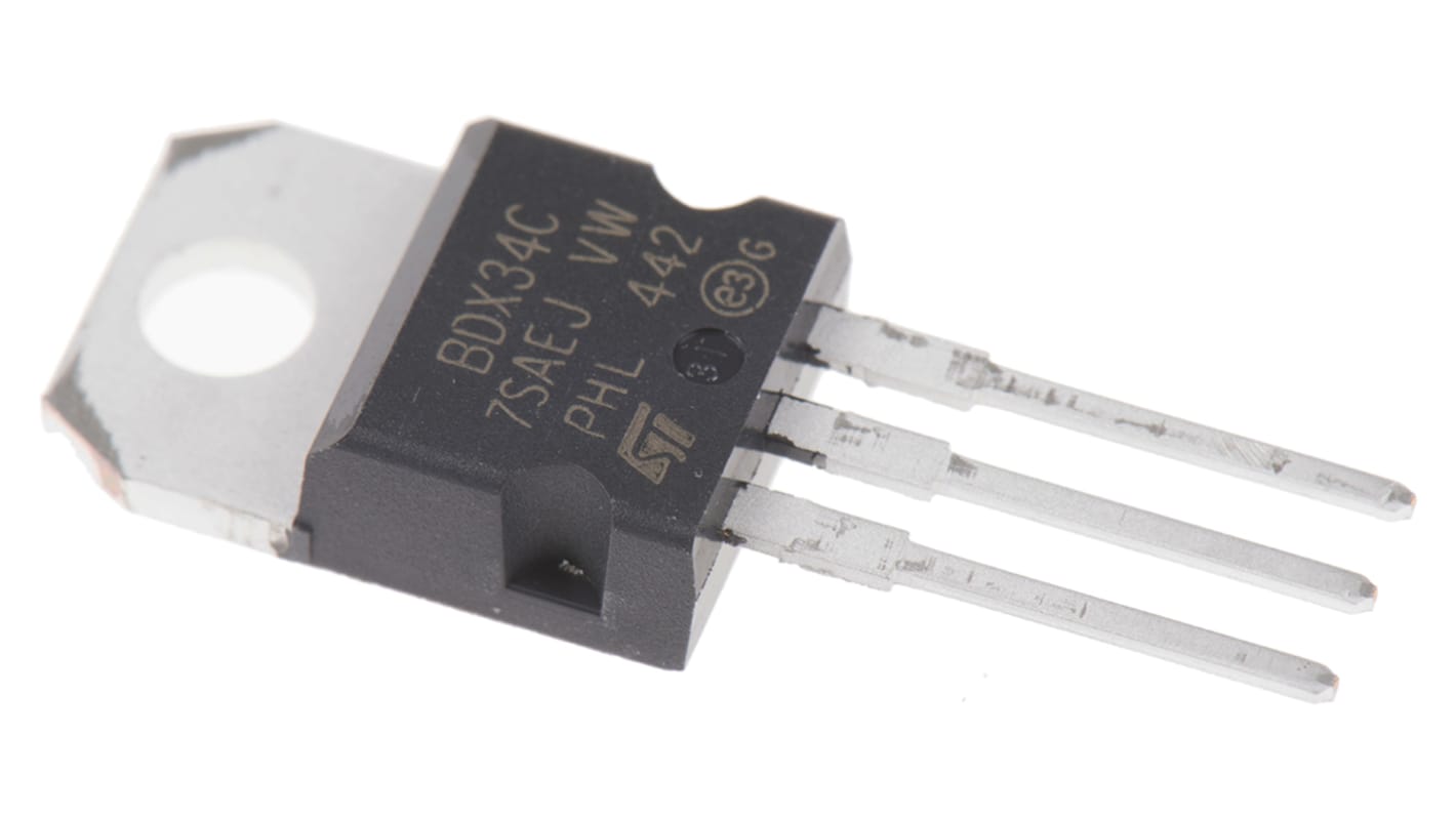 Magnatec BDX34C PNP Darlington Pair, 10 A 100 V HFE:750, 3-Pin TO-220