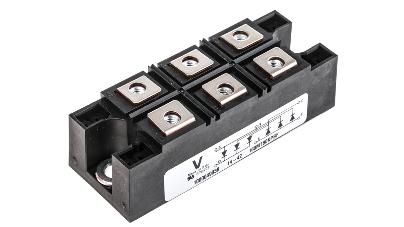 Vishay 整流用 ブリッジダイオード 200A, 800V, 94 x 35 x 30mm Vishay 整流用 ブリッジダイオード 200A, 800V, 94 x 35 x 30mm