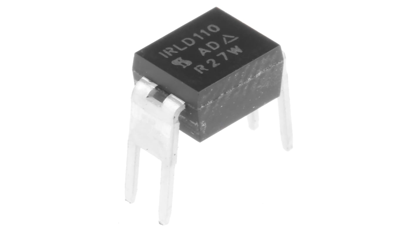 N-Channel MOSFET, 1 A, 100 V, 4-Pin HVMDIP Vishay IRLD110PBF