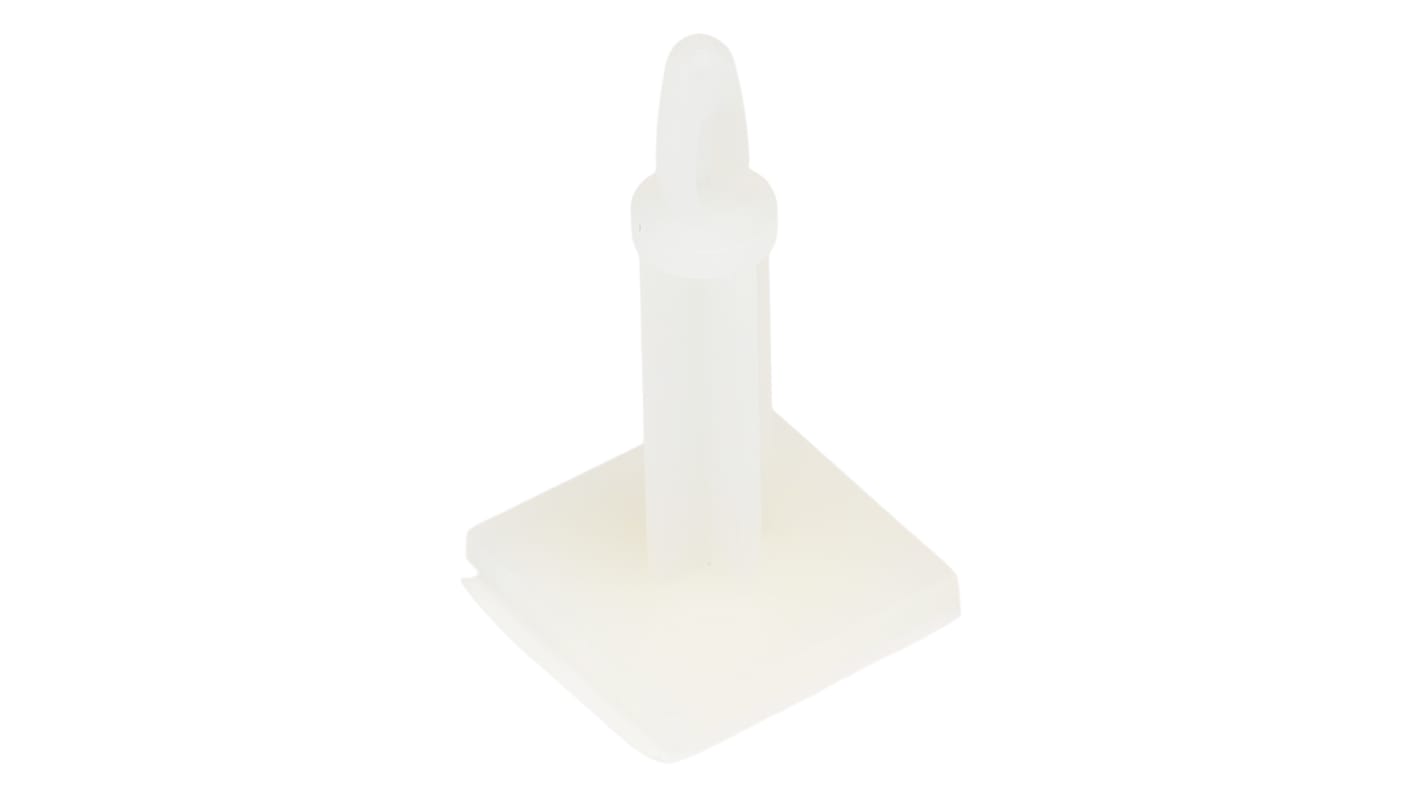 25.4mm High Nylon 66 PCB Support for 4mm PCB Hole, 17.8 x 17.8mm Base