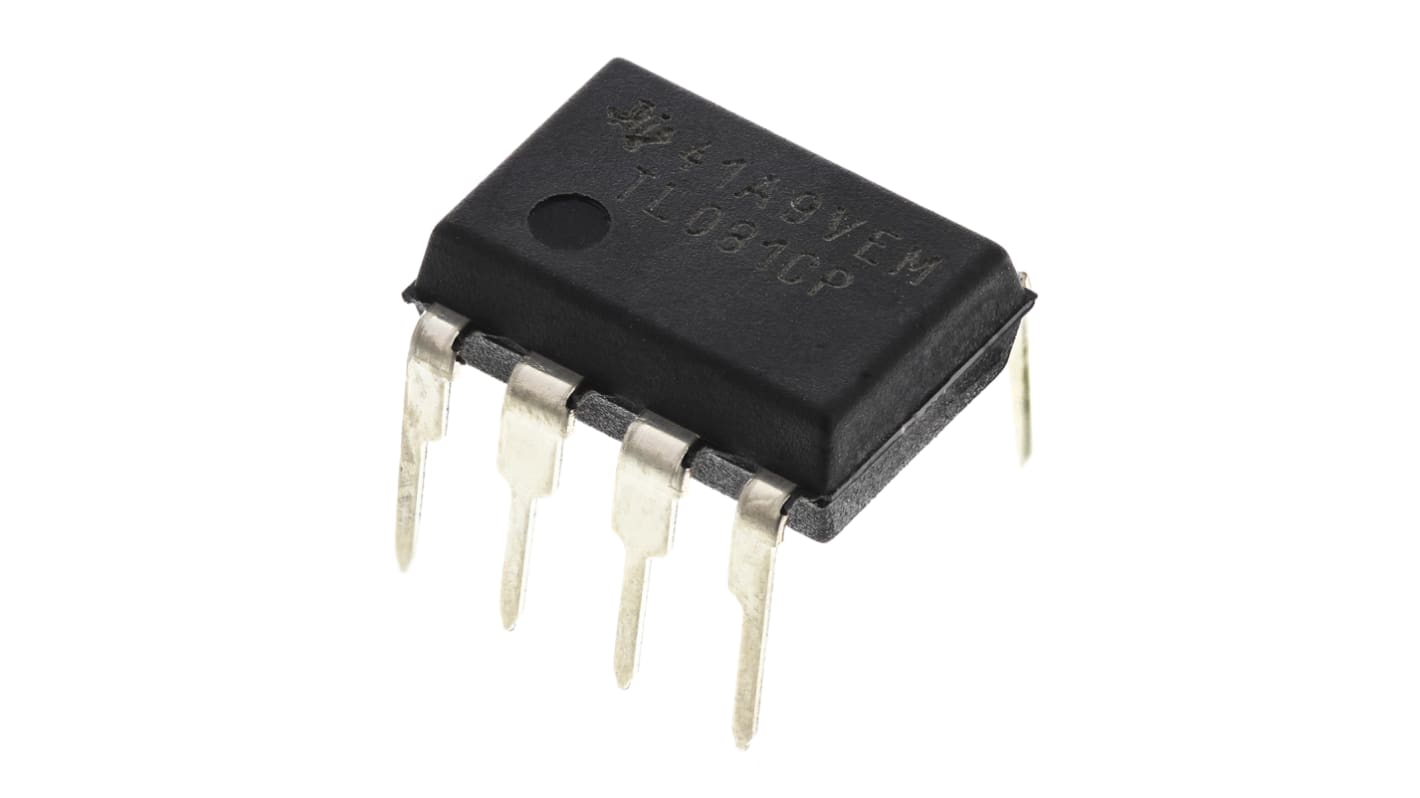 Texas Instruments Operationsverstärker THT PDIP, biplor typ. ±12 V, ±15 V, ±5 V, ±9 V, 8-Pin