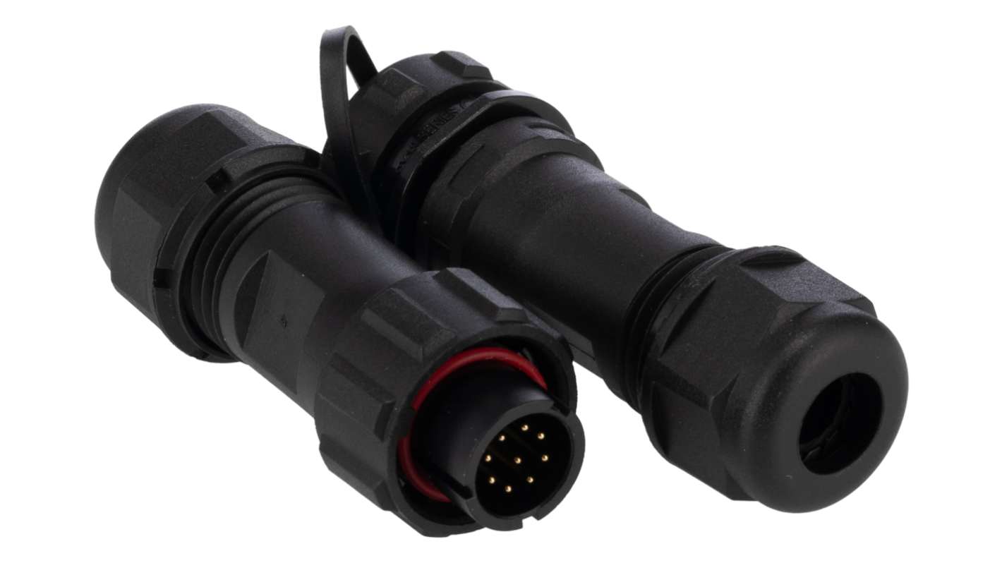 RS PRO Industrial Circular Connectors, 9, 9 Contacts, Cable, In-Line, SY13 Connector, Plug and Socket, Male and Female