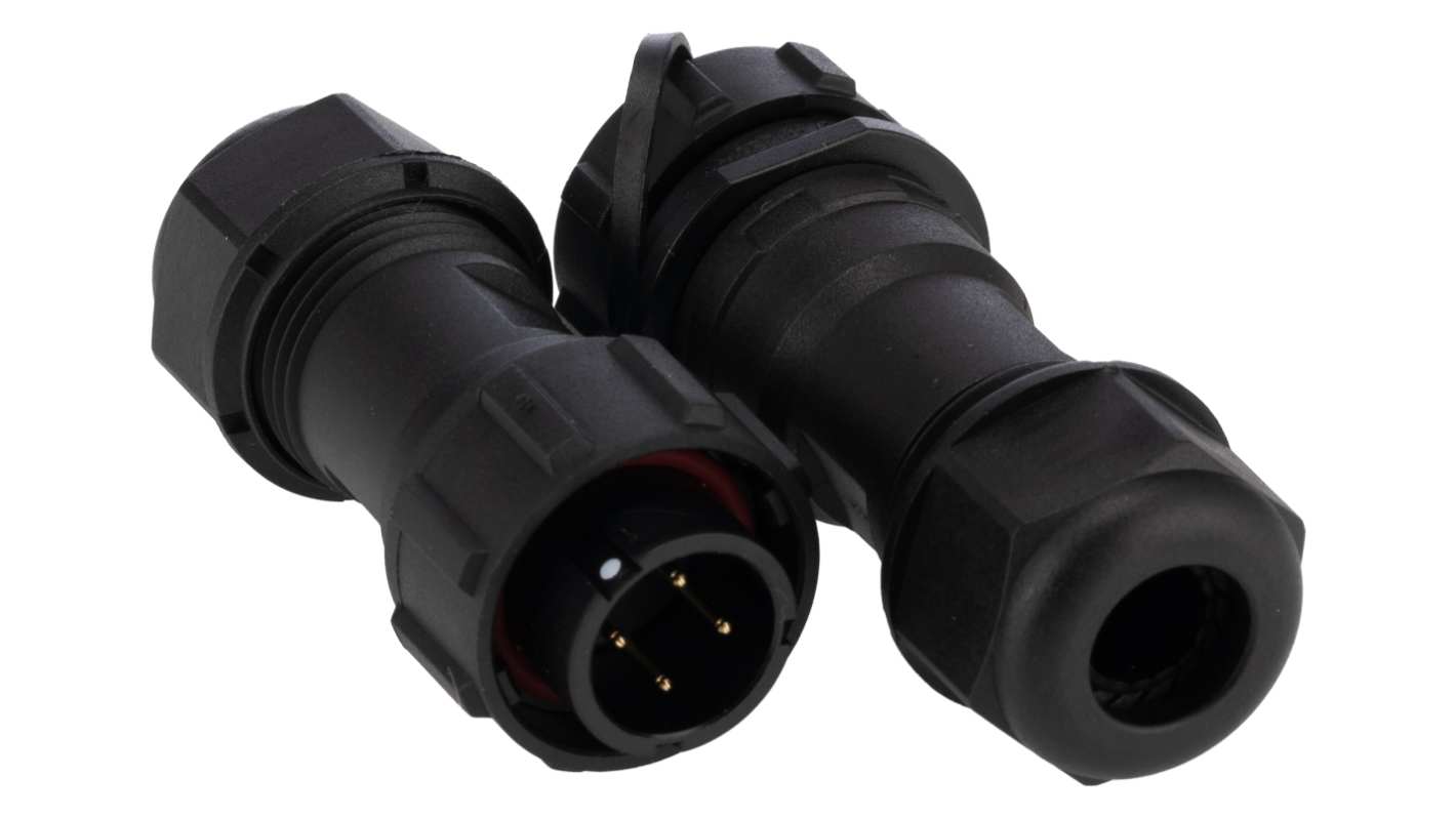 RS PRO Industrial Circular Connectors, 4, 4 Contacts, Cable, In-Line, SY17 Connector, Plug and Socket, Male and Female