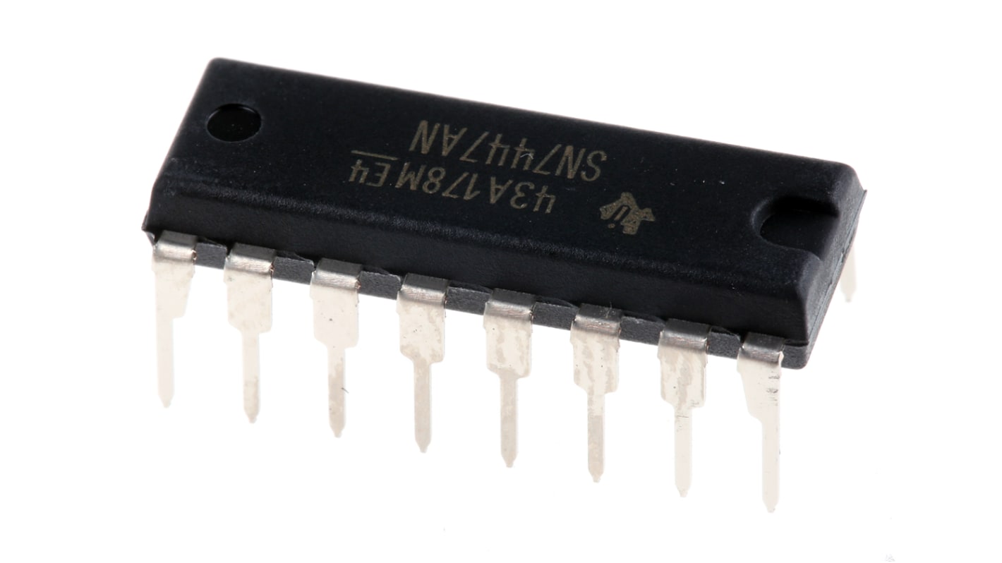 Texas Instruments 解码器芯片, 16针, 5.25 V, PDIP, 通孔安装