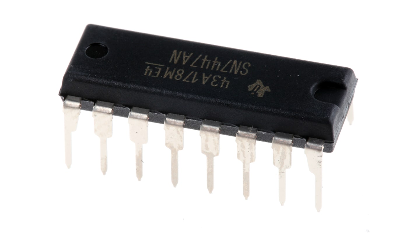 Texas Instruments SN7447AN, Decoder, 16-Pin PDIP