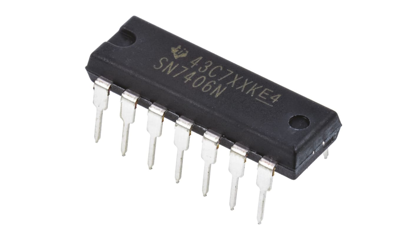 SN7406N | Texas Instruments インバータ スルーホール PDIP 14 SN7406N | Texas Instruments インバータ スルーホール PDIP 14