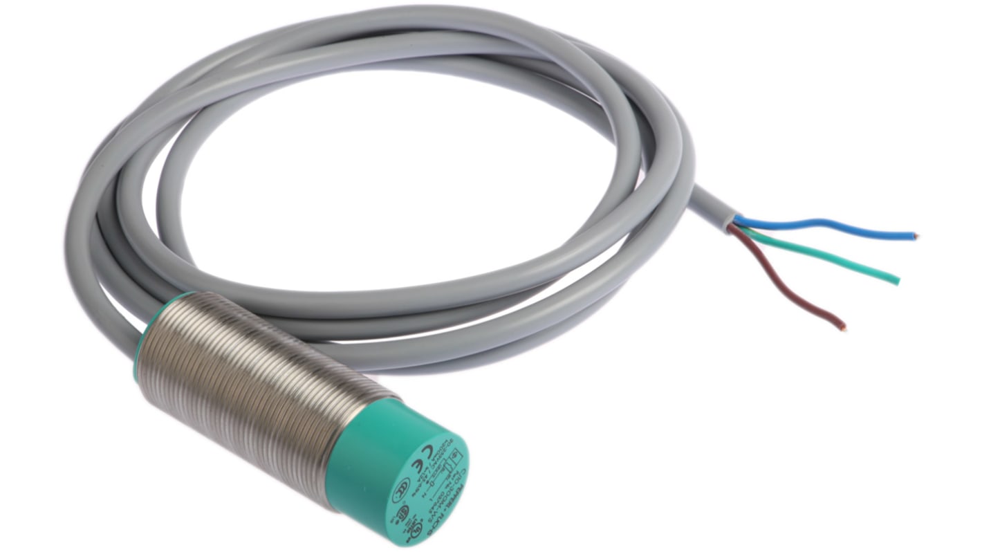 Pepperl + Fuchs Capacitive Barrel Proximity Sensor, M30, 10 mm Detection, 2-Wire NO, 20 → 253 V ac