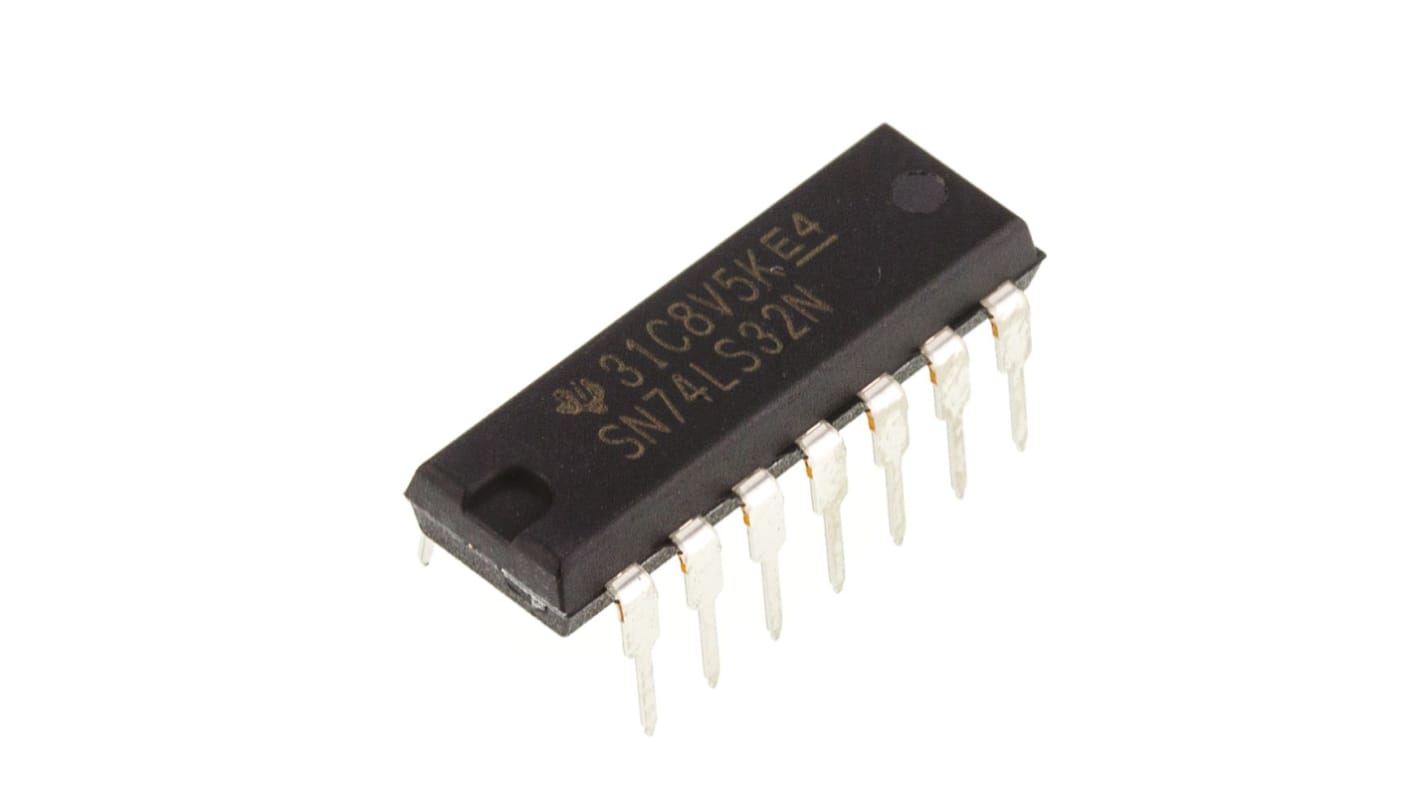 Texas Instruments SN74LS32N, Quad 2-Input OR Logic Gate, 14-Pin PDIP