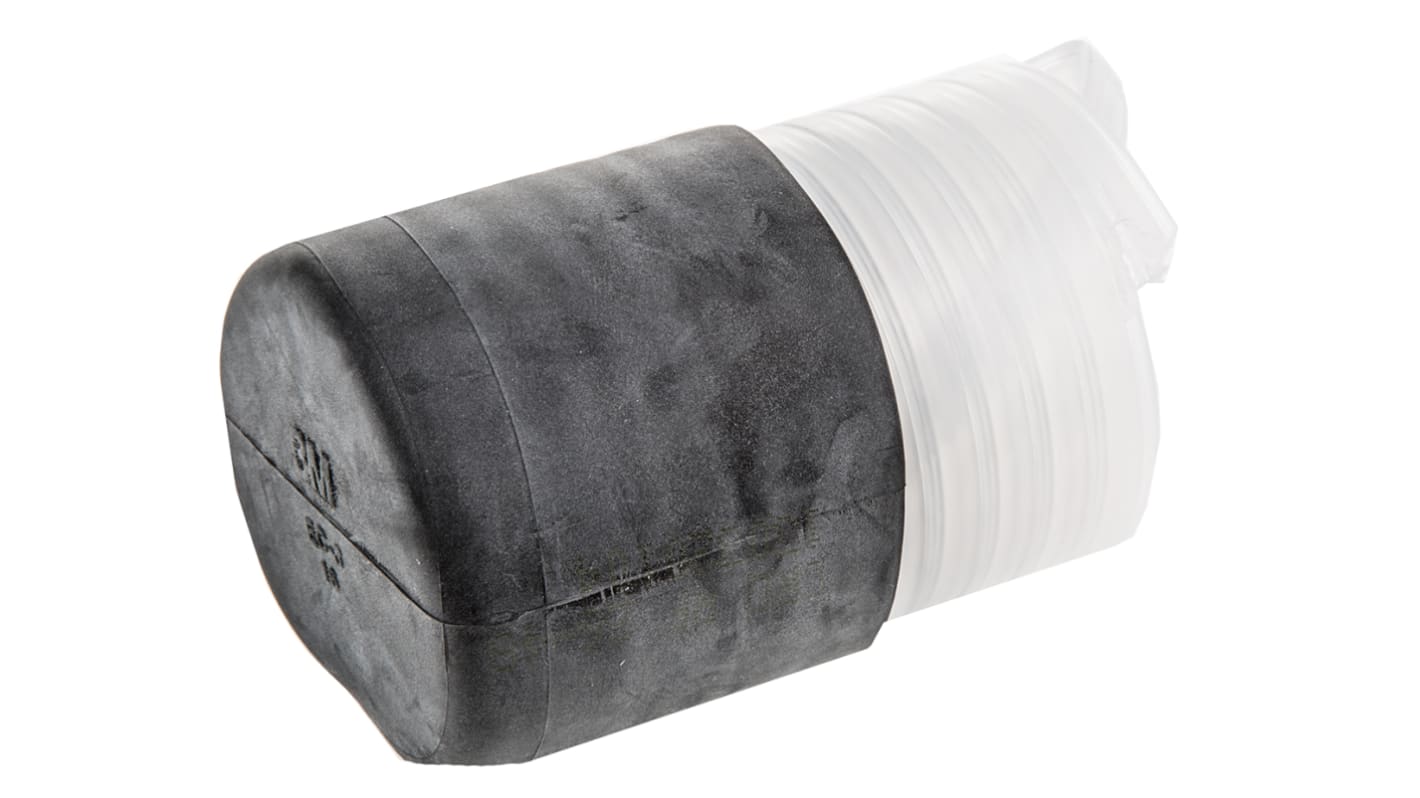 3M End Cap Black, Rubber, 49.2mm