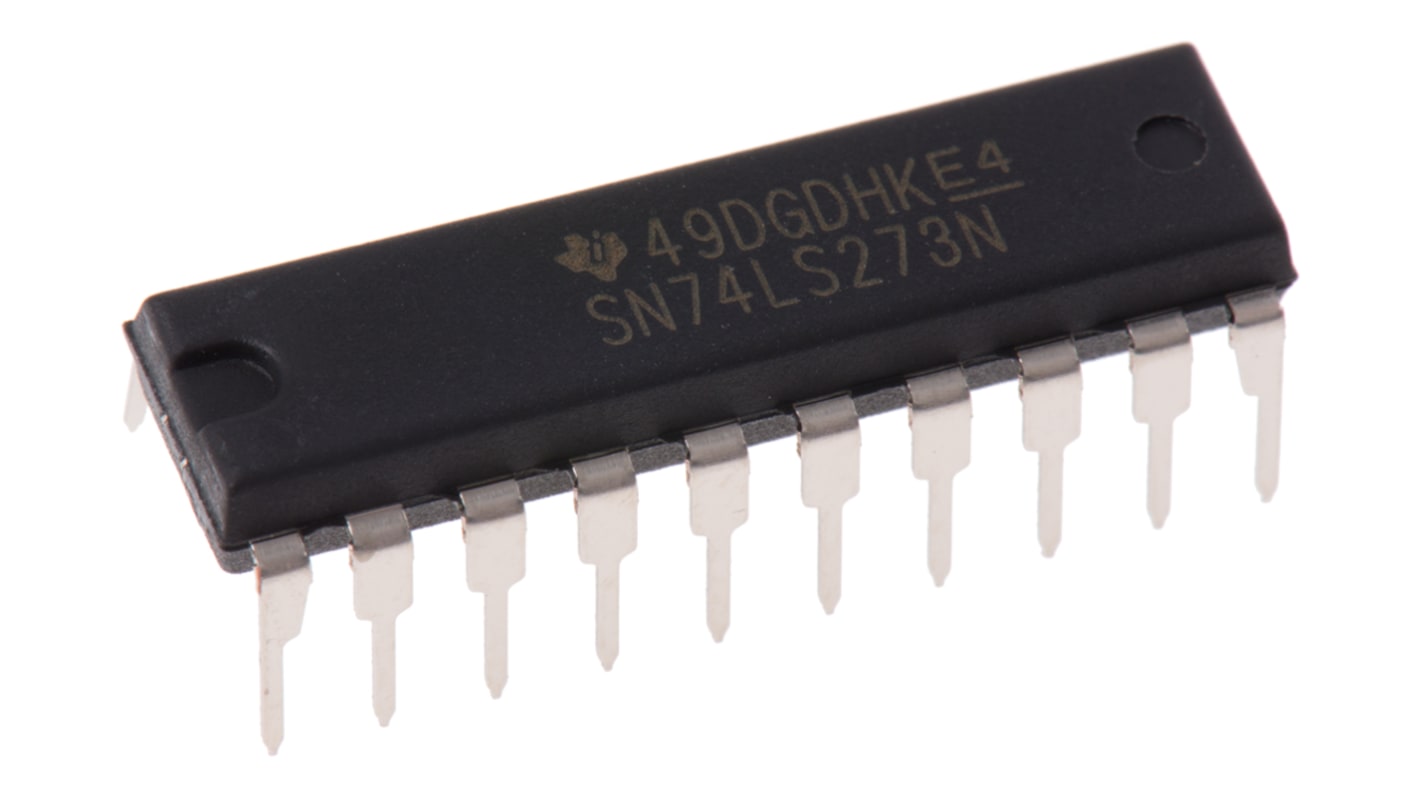 Texas Instruments SN74LS273N Octal D Type Flip Flop IC, 20-Pin PDIP