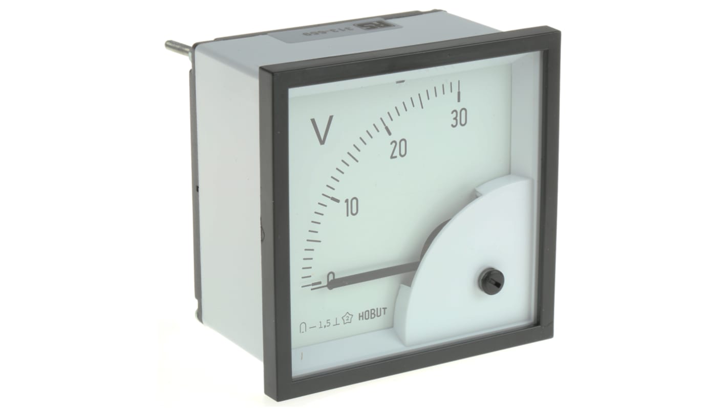 HOBUT Analogue Voltmeter DC, 68 x 68 mm