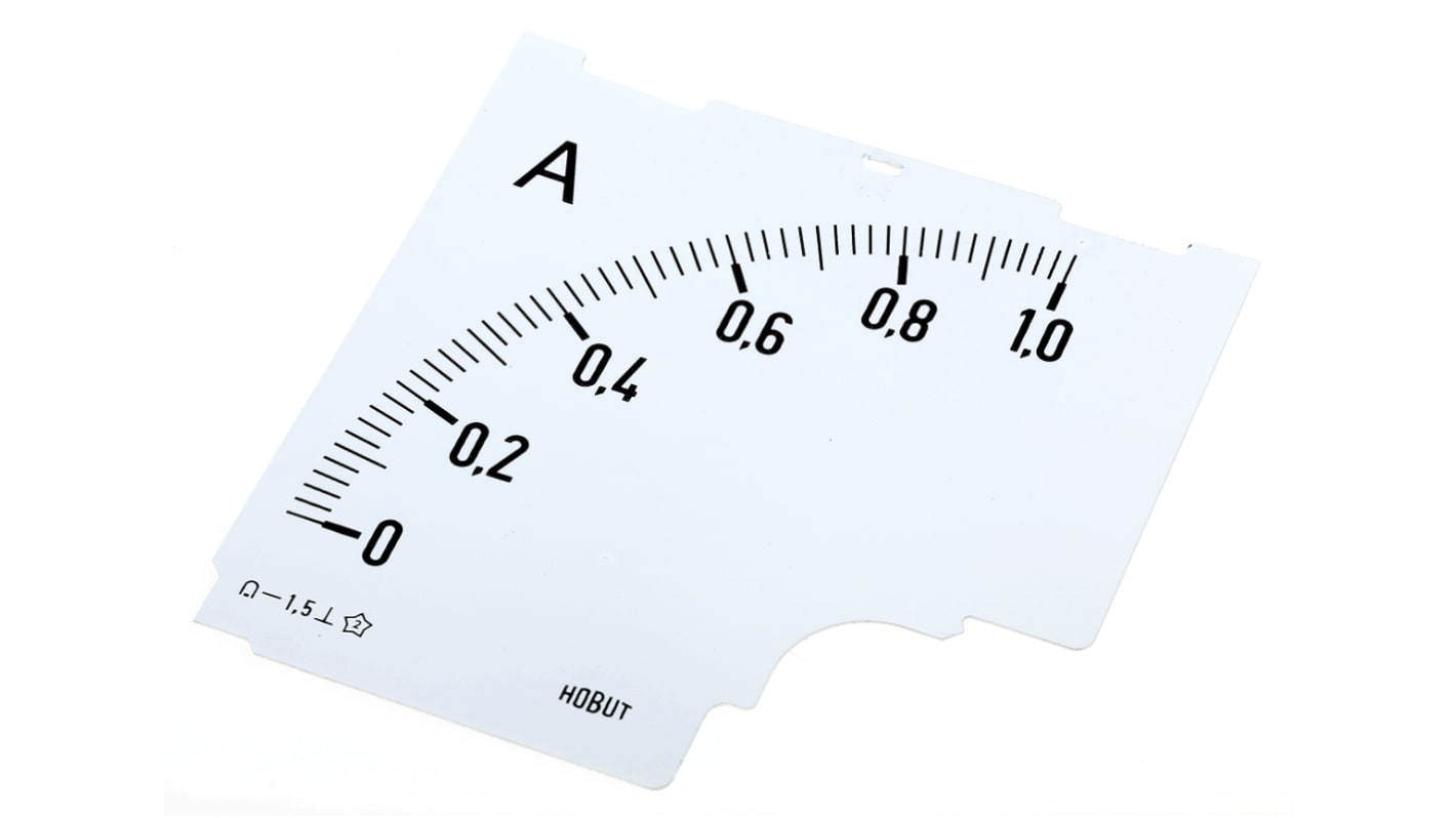 HOBUT 0/1A Meter Scale for Shunt 75mV