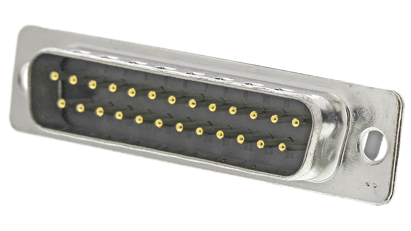 Amphenol Communications Solutions L717D 25 Way Cable Mount D-sub Connector Plug, 2.76mm Pitch