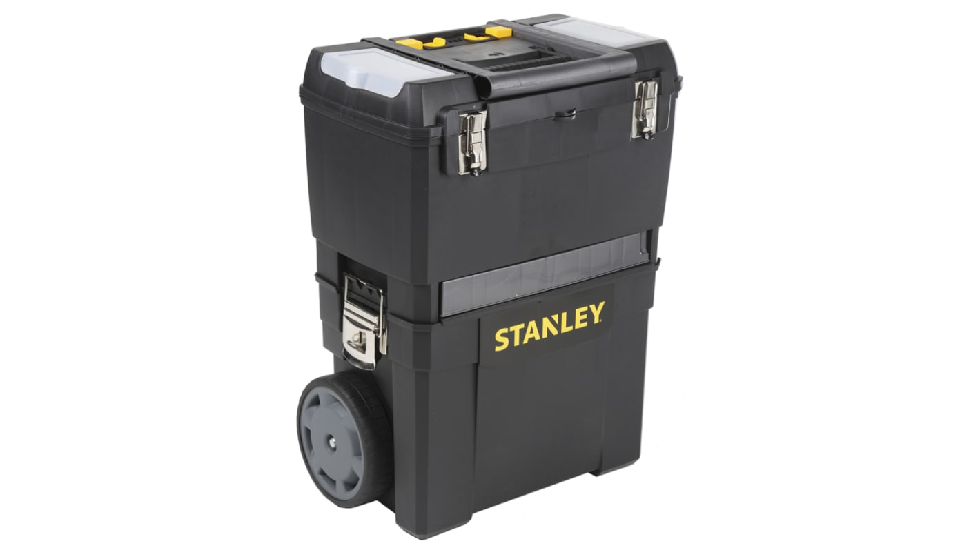 Stanley 3 drawers  Plastic Tool Box 2 Wheels, 480 x 290 x 480mm