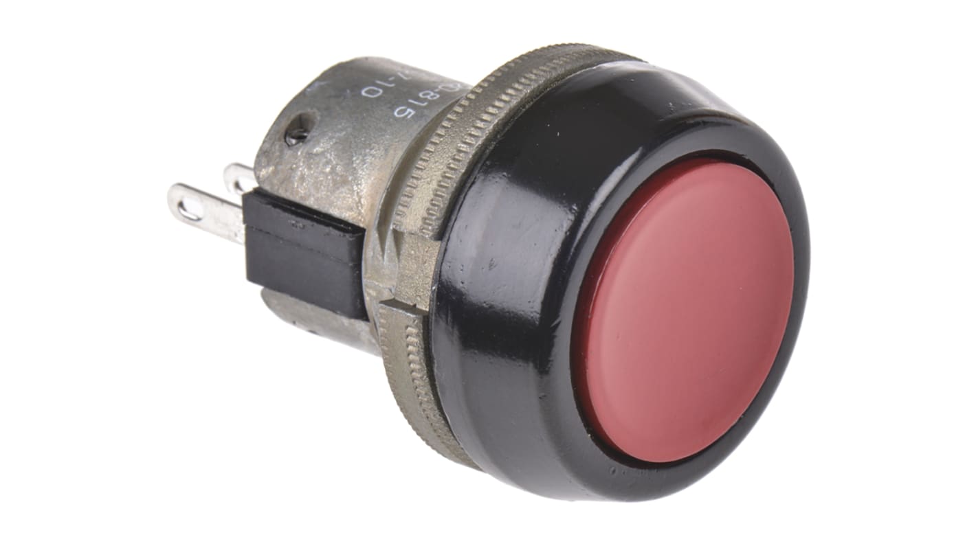 ITW Switches 76-94 Series Push Button Switch, Momentary, Panel Mount, 22mm Cutout, SPDT, Clear LED, 250V ac, IP67