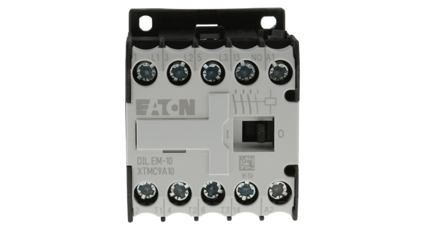 Eaton xStart DILEM Contactor, 240 V ac Coil, 3-Pole, 9 A, 4 kW, 3NO, 400 V ac