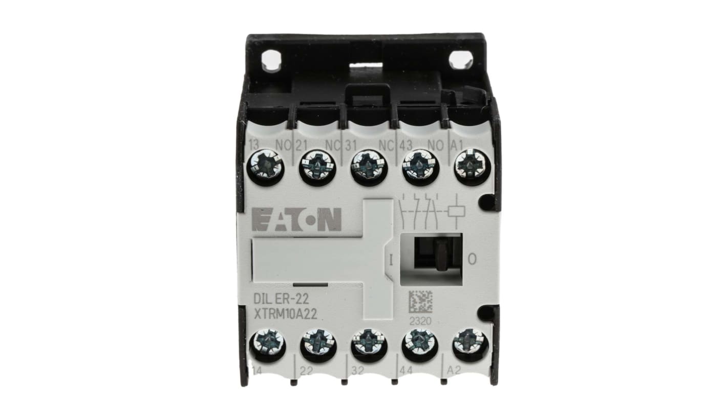 Eaton xStart DILER Contactor, 24 V ac Coil, 4-Pole, 3 A, 2NO + 2NC, 400 V ac
