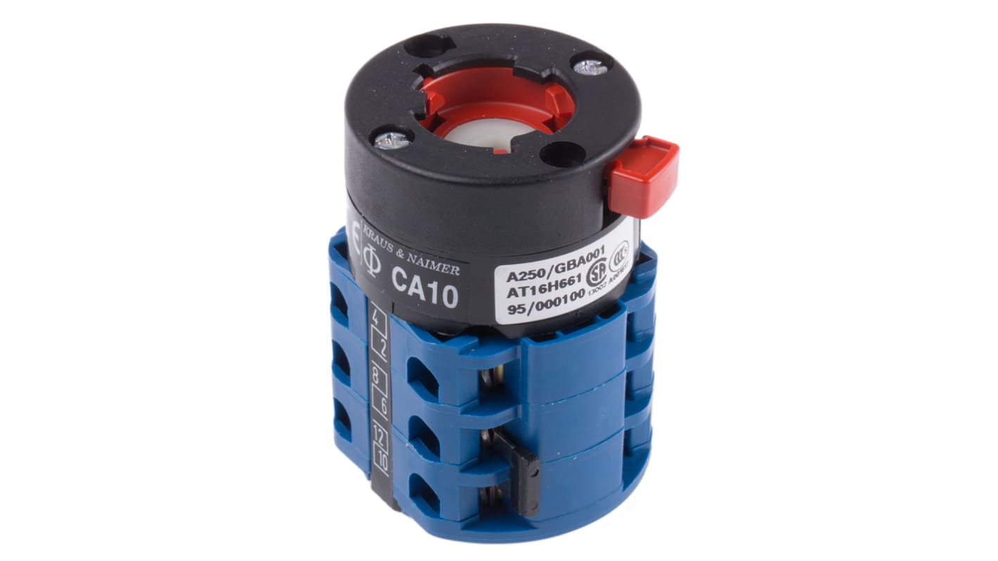 Kraus & Naimer, DP 3 Position Multi Step Cam Switch, 20A