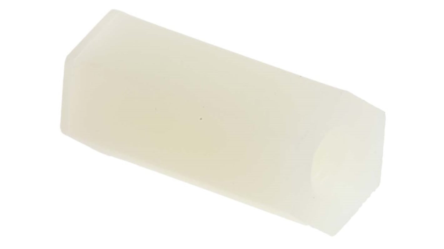 Distanziale filettato Esagonale Femmina/Femmina, in Nylon 66 Liscio, L. 12.7mm, M3 x M3