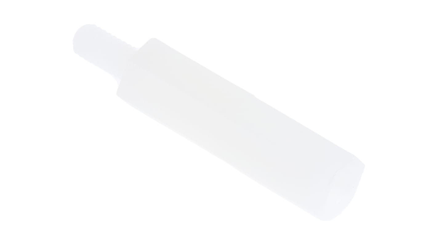 Distanziale filettato Esagonale Maschio/Femmina, in Nylon 66 Liscio, L. 20mm, M3 x M3